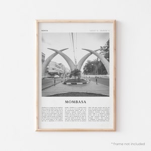 Mombasa Art Print, Mombasa Poster, Mombasa Photo, Mombasa Wall Art, Kenya, Travel Print, Vintage Poster, Boho Art | AF56