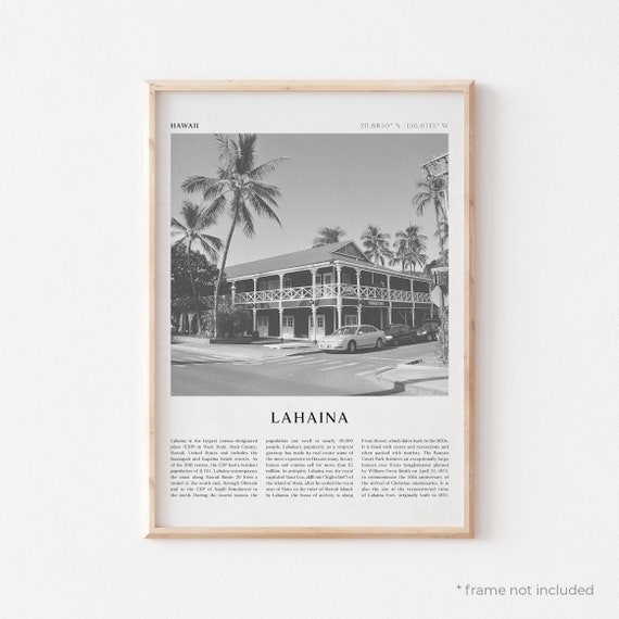 Lahaina Art Print Lahaina Poster Lahaina Photo Lahaina Wall Etsy