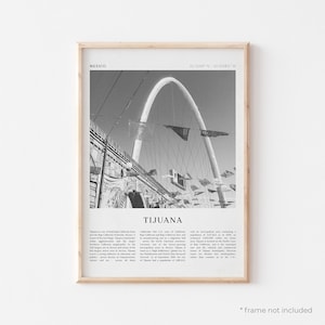 Tijuana Art Print, Tijuana Poster, Tijuana Photo, Tijuana Wall Art, Mexico, Travel Print, Vintage Poster, Boho Art | NA216