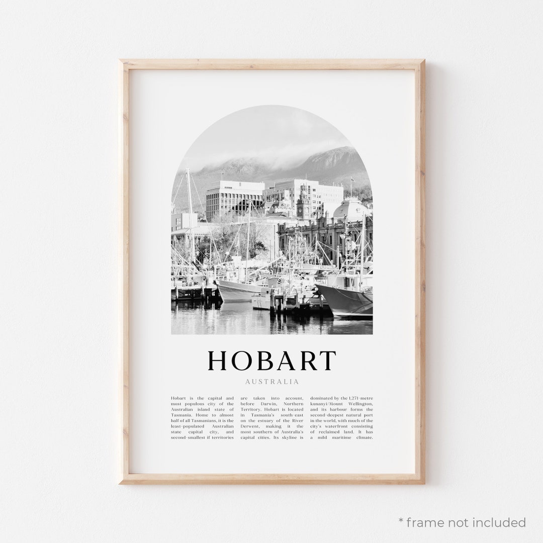 Hobart Art Print, Hobart Poster, Hobart Photo, Hobart Wall Art, Hobart