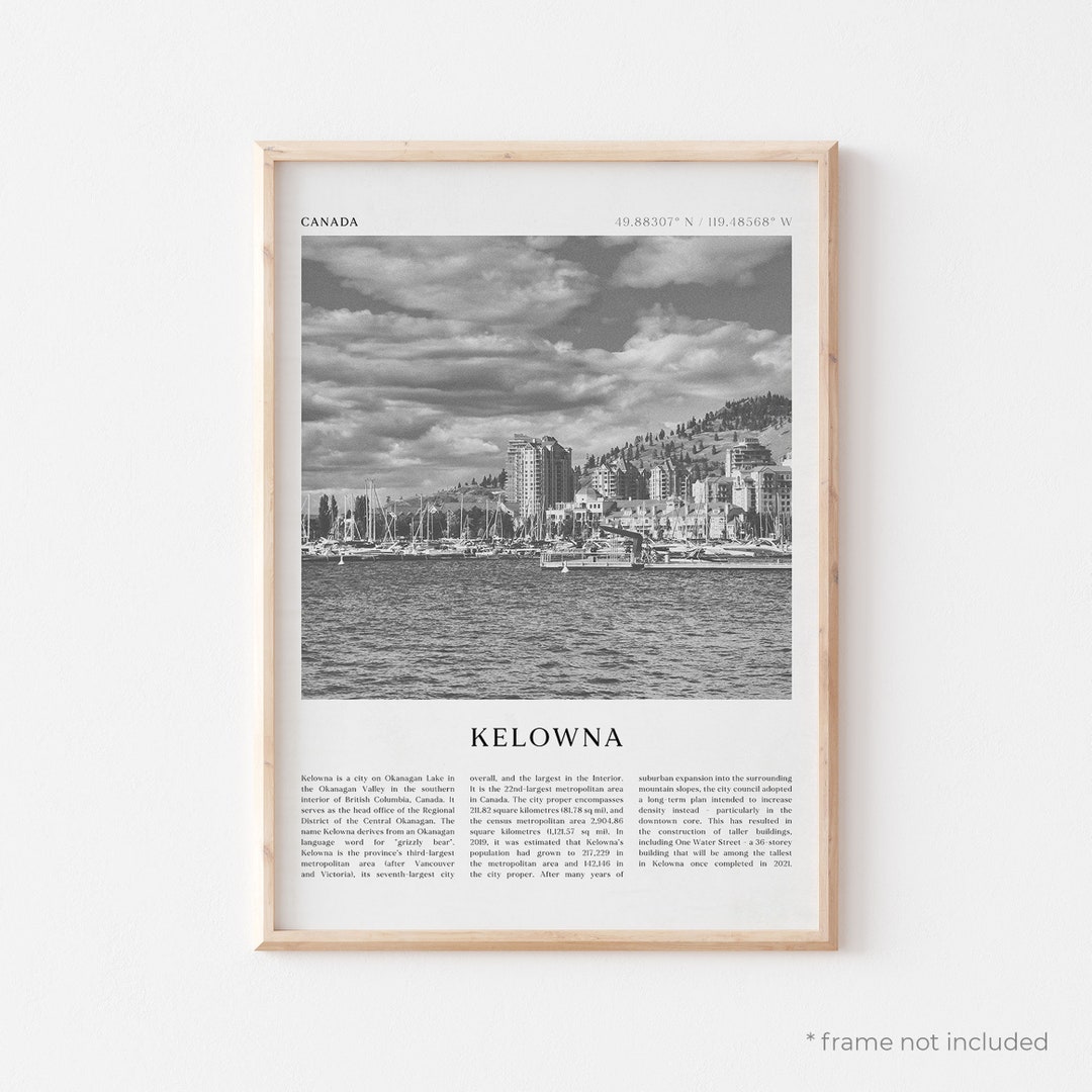 Kelowna Art Print, Kelowna Poster, Kelowna Photo, Kelowna Wall Art