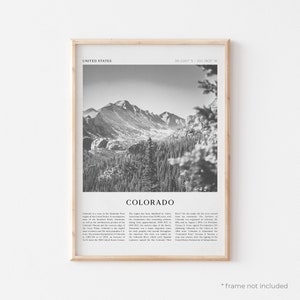 Colorado Art Print, Colorado Poster, Colorado Photo, Colorado Wall Art, United States, Travel Print, Vintage Poster, Boho Art | NA88
