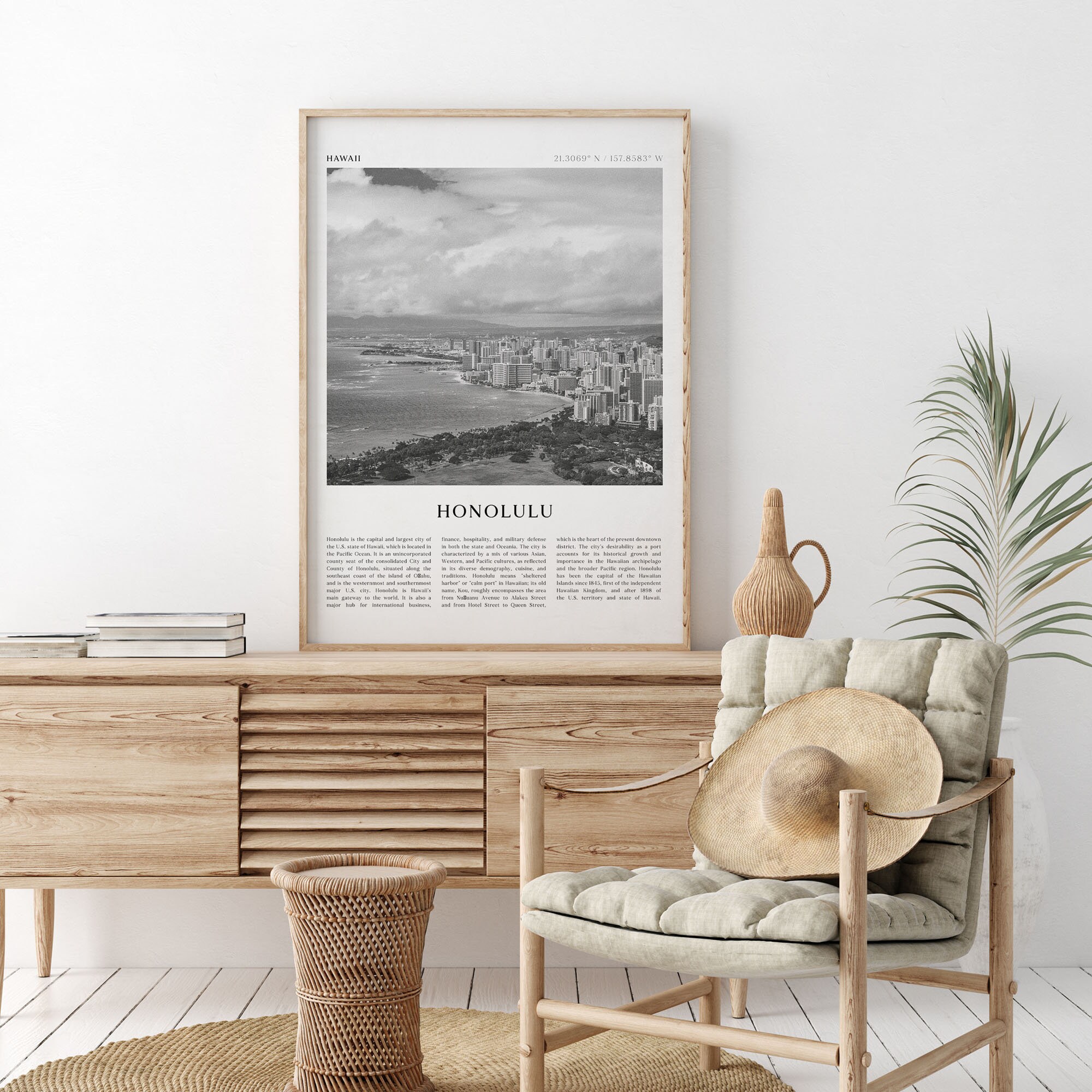 Honolulu Art Print Honolulu Poster Honolulu Photo Honolulu Etsy