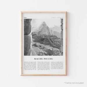 Machu Picchu Art Print, Machu Picchu Poster, Machu Picchu Photo, Machu Picchu Wall Art, Peru, Travel Print, Vintage Poster, Boho Art | SA78