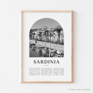 Sardinia Art Print, Sardinia Poster, Sardinia Photo, Sardinia Wall Art, Sardinia Black and White, Italy | EU197M