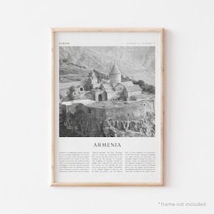 Impresión artística de Armenia, póster de Armenia, fotografía de Armenia, arte mural de Armenia, Europa, impresión de viaje, póster vintage, arte bohemio / EU05
