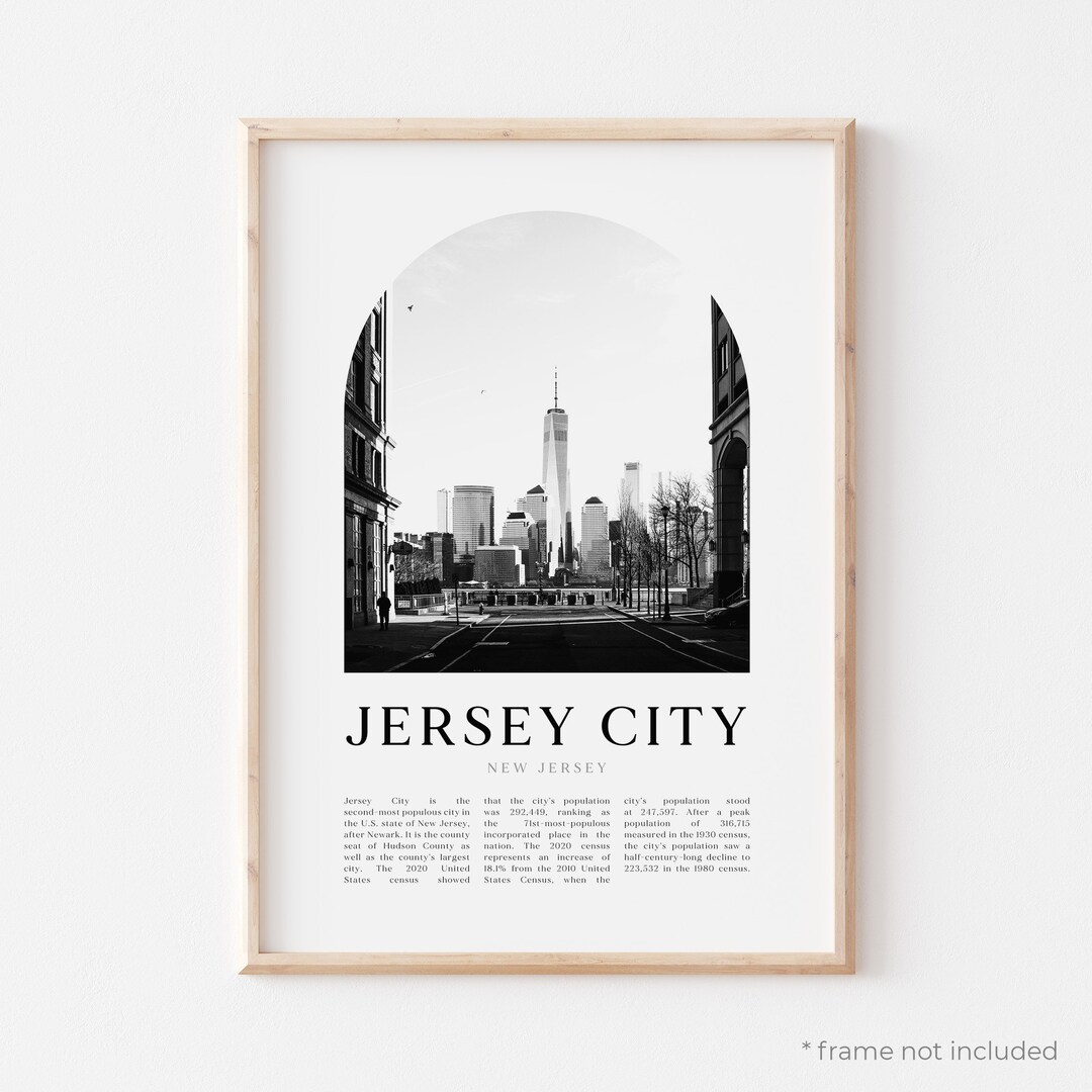 Jersey City Art Print, Jersey City Poster, Jersey City Photo, Jersey