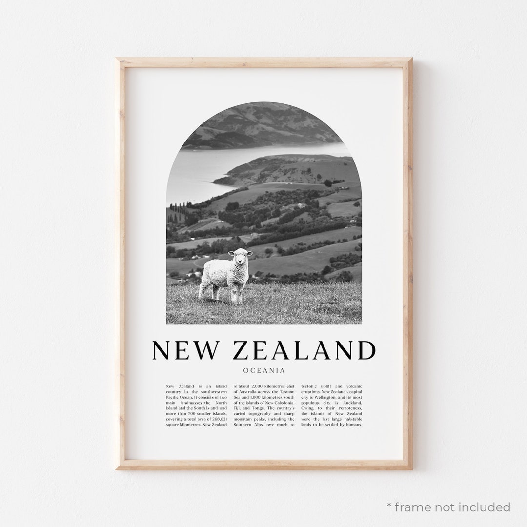 New Zealand Art Print, New Zealand Poster, New Zealand Photo, New