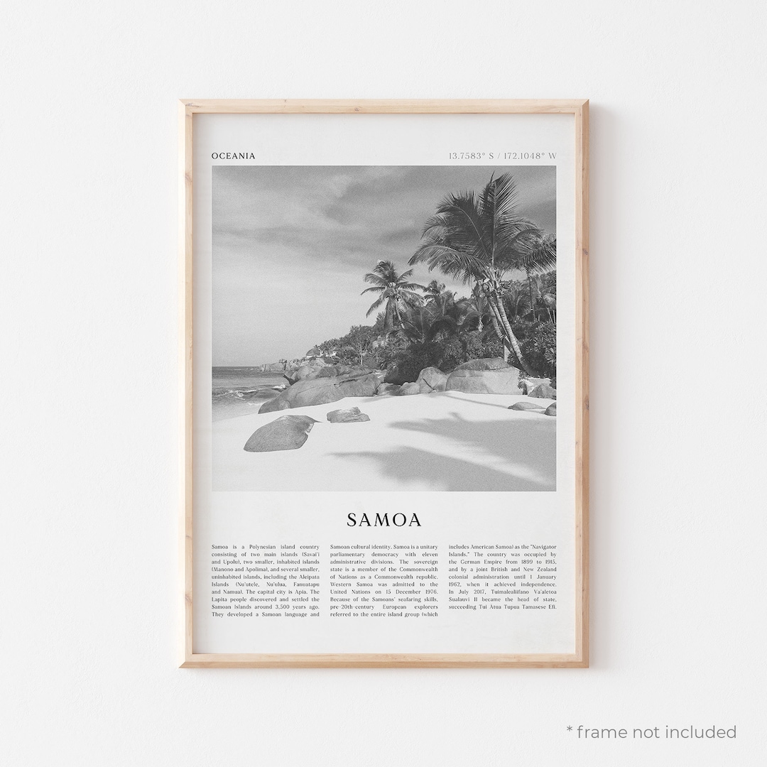 Samoa Art Print Samoa Poster Samoa Photo Samoa Wall Art - Etsy