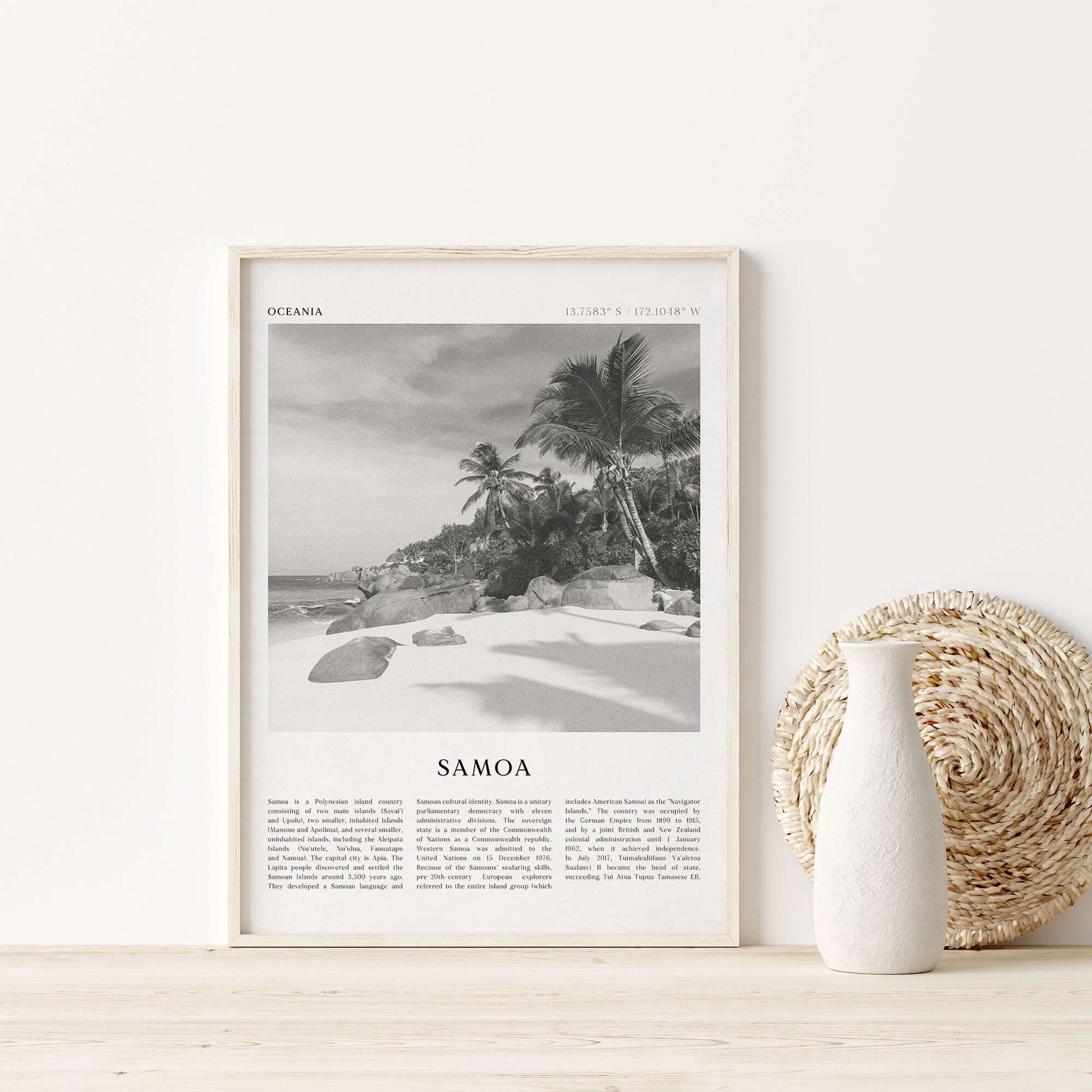 Samoa Art Print, Samoa Poster, Samoa Photo, Samoa Wall Art.