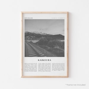 Kaikoura Art Print, Kaikoura Poster, Kaikoura Photo, Kaikoura Wall Art, New Zealand, Travel Print, Vintage Poster, Boho Art | CN59