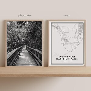 Conjunto de 6 quadros decorativos para parede com fotos do Parque Nacional Everglades, pôsteres e gravuras da região. Parque Nacional, Flórida. imagem 6
