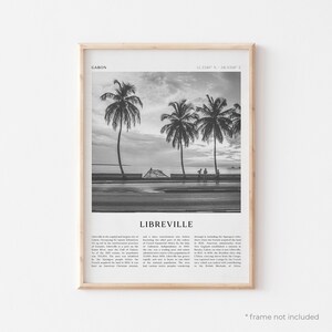 Libreville Art Print, Libreville Poster, Libreville Photo, Libreville Wall Art, Gabon, Travel Print, Vintage Poster, Boho Art | AF46