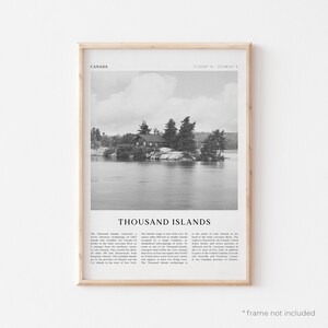 Thousand Islands Art Print, Thousand Islands Poster, Thousand Islands Photo, Canada, Travel Print, Vintage Poster, Boho Art | NA278