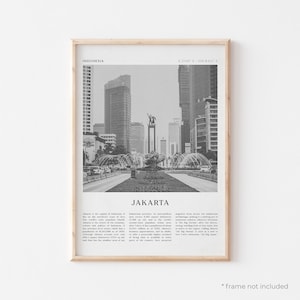 Jakarta Art Print, Jakarta Poster, Jakarta Photo, Jakarta Wall Art, Indonesia, Travel Print, Vintage Poster, Boho Art | AS42