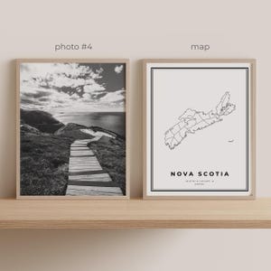 Nova Scotia, Canada Gallery Wall Art Set of 6 – Black and White Photo Prints image 6