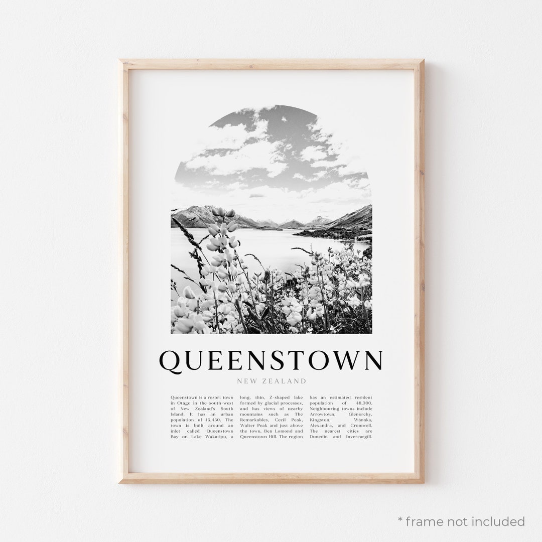 Queenstown Art Print, Queenstown Poster, Queenstown Photo, Queenstown