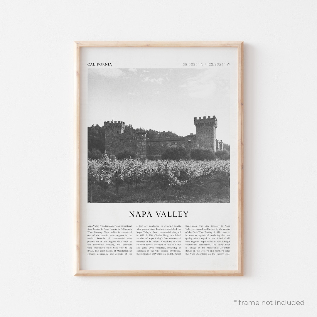 Napa Valley Art Print, Napa Valley Poster, Napa Valley Photo, Napa