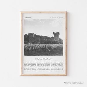 Napa Valley Art Print, Napa Valley Poster, Napa Valley Photo, Napa Valley Art, California, Travel Print, Vintage Poster, Boho Art | NA40