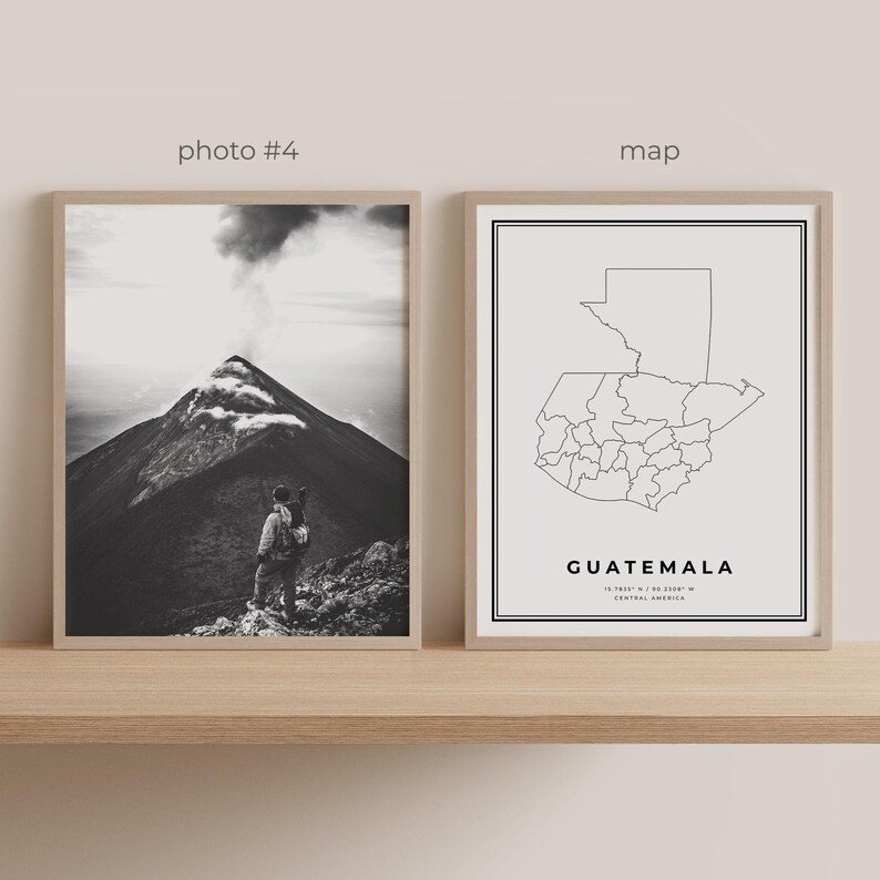 Guatemala Gallery Wall Art - Set of 6, Guatemala Black and White Photo, Guatemala Posters, Guatemala Prints, South America image 6