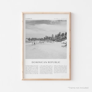 Dominikana, wydruk artystyczny, Dominikana, plakat, Dominikana, zdjęcie, Karaiby, wydruk podróżny, plakat vintage, sztuka boho | CA21