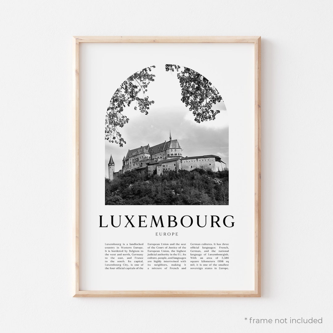 Luxembourg Art Print, Luxembourg Poster, Luxembourg Photo, Luxembourg
