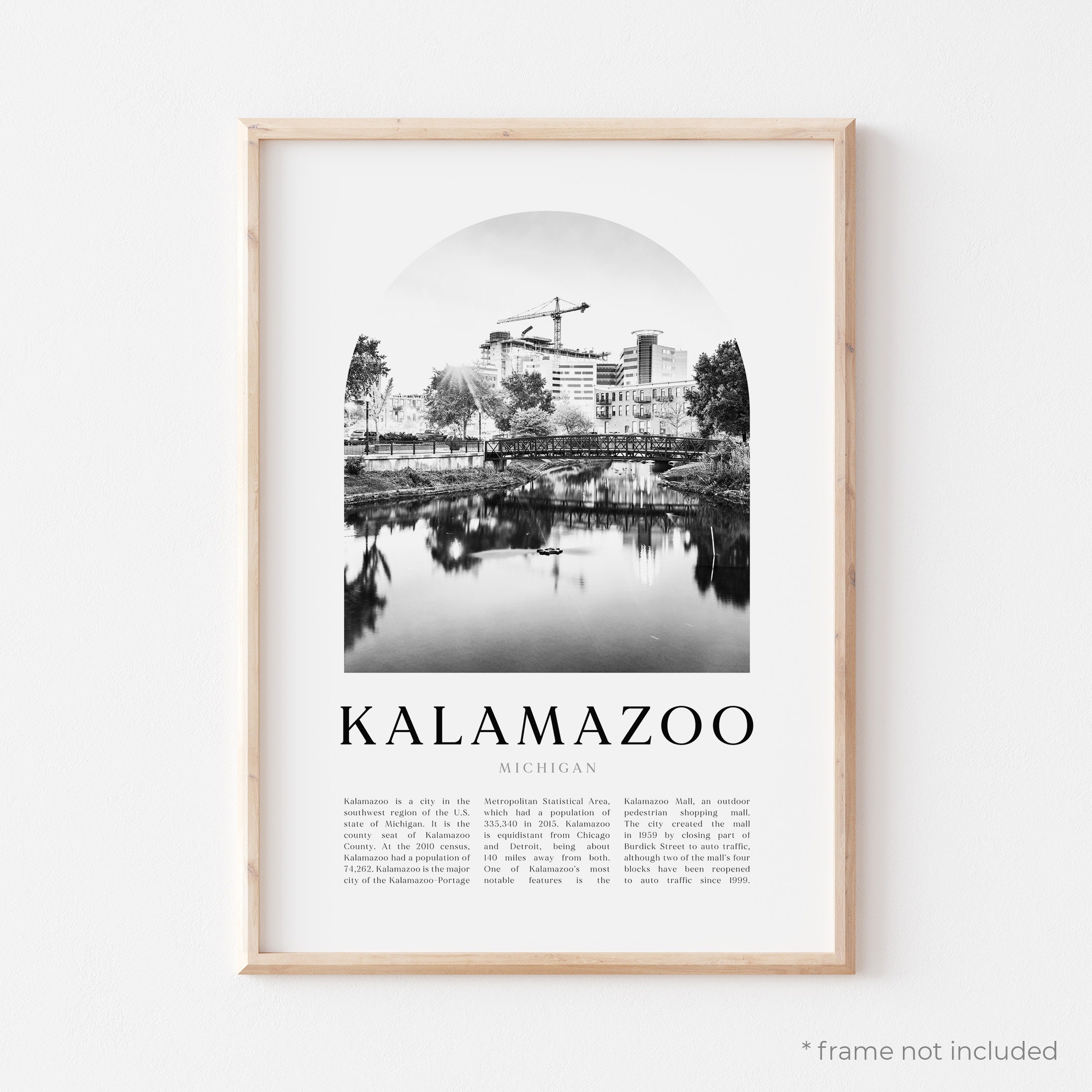 Kalamazoo Art Print Kalamazoo Poster Kalamazoo Photo Etsy