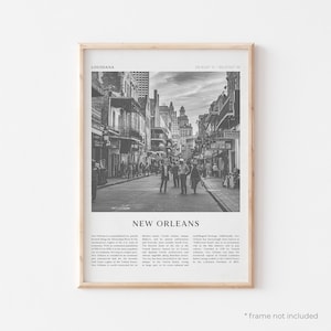 New Orleans Art Print, New Orleans Poster, New Orleans Photo, New Orleans Wall Art, Louisiana, Travel Print, Vintage Poster, Boho Art | NA12