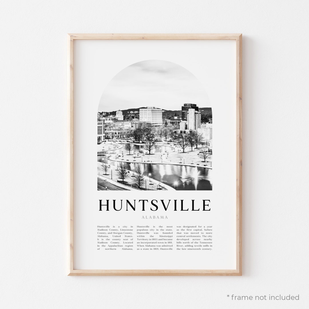 Huntsville Art Print, Huntsville Poster, Huntsville Photo, Huntsville