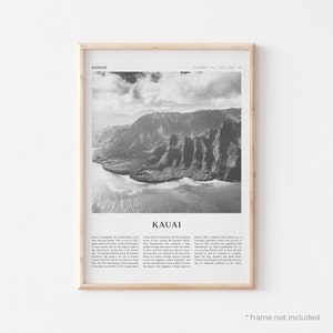 Kauai Art Print, Kauai Poster, Kauai Photo, Kauai Wall Art, Hawaii, Travel Print, Vintage Poster, Boho Art | NA28