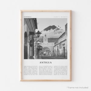 Antigua Art Print, Antigua Poster, Antigua Photo, Antigua Wall Art, Guatemala, Travel Print, Vintage Poster, Boho Art | CE19