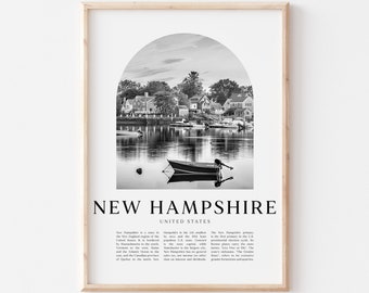 New Hampshire Art Print, New Hampshire Poster, New Hampshire Photo, New Hampshire Wall Art, United States | NA111M