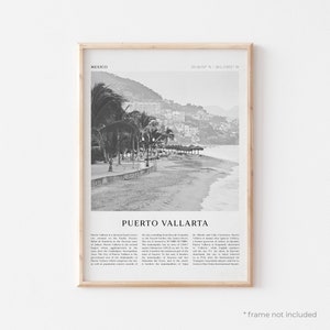 Puerto Vallarta Art Print, Puerto Vallarta Poster, Puerto Vallarta Photo, Mexico, Wall Art, Travel Print, Vintage Poster, Boho Art | NA197
