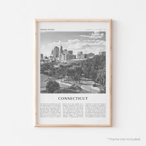 Connecticut Art Print, Connecticut Poster, Connecticut Photo, Connecticut Art, United States, Travel Print, Vintage Poster, Boho Art | NA89