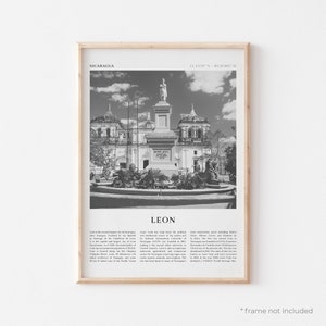 Leon Art Print, Leon Poster, Leon Photo, Leon Wall Art, Nicaragua, Travel Print, Vintage Poster, Boho Art | CE39
