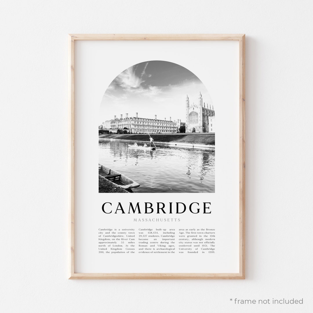 Cambridge Art Print, Cambridge Poster, Cambridge Photo, Cambridge Wall