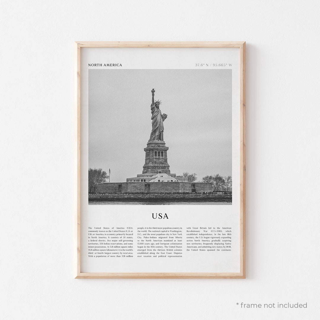 Usa Art Print, Usa Poster, Usa Photo, Usa Wall Art, North America