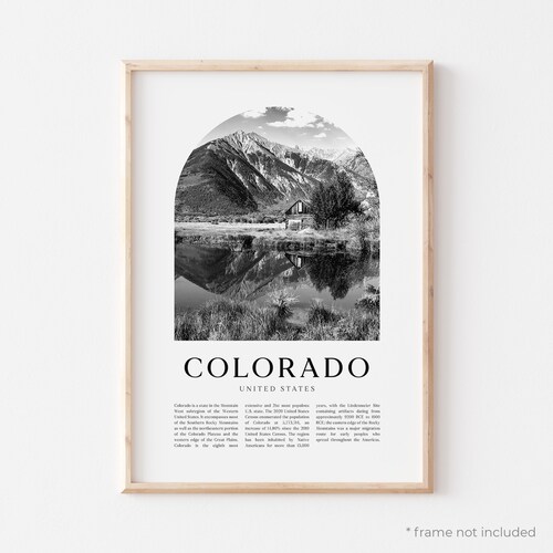 Colorado Art Print Colorado Poster Colorado Photo Colorado Etsy