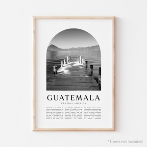 Guatemala Art Print, Guatemala Poster, Guatemala Photo, Guatemala Wall Art, Guatemala Black and White, Central America | CE07M