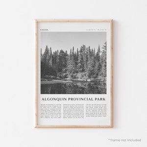Algonquin Park Art Print, Algonquin Park Poster, Algonquin Park Photo, Canada, Wall Art, Travel Print, Vintage Poster, Boho Art | NA283