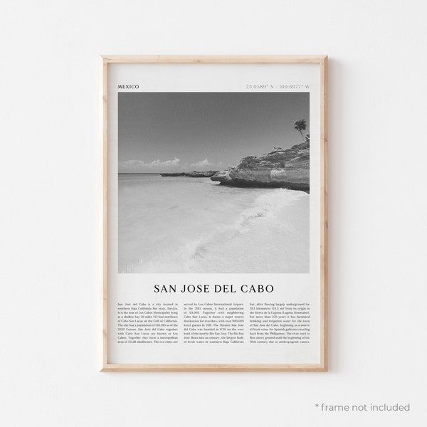 San Jose del Cabo Art Print, San Jose del Cabo Poster, San Jose del Cabo Photo, Mexico, Travel Print, Vintage Poster, Boho Art | NA213