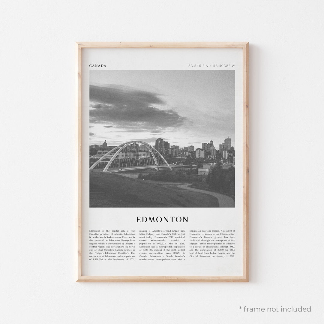 Edmonton Art Print, Edmonton Poster, Edmonton Photo, Edmonton Wall Art, Canada, Travel Print