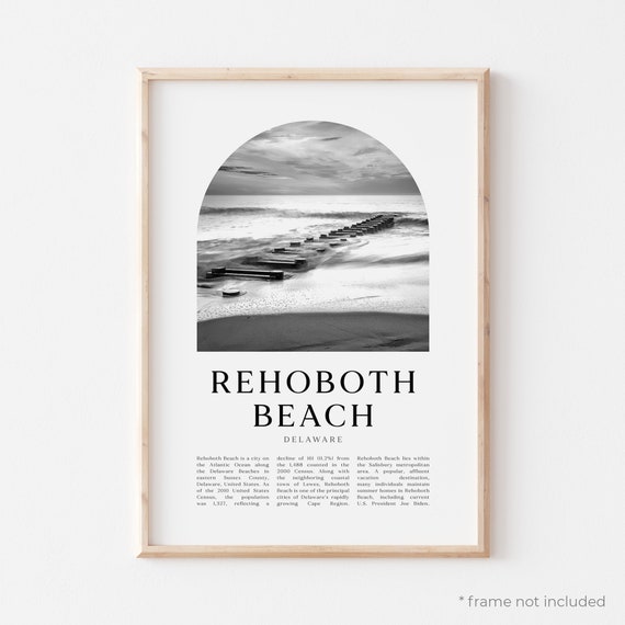 Rehoboth Beach Art Print Rehoboth Beach Poster Rehoboth Etsy