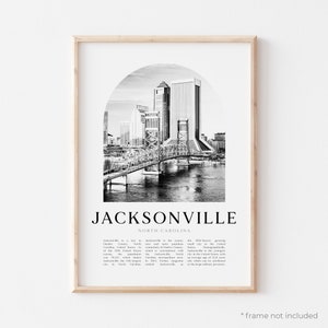 Jacksonville Art Print, Jacksonville Poster, Jacksonville Photo, Jacksonville Wall Art, North Carolina | US493M