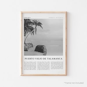 Puerto Viejo de Talamanca Art Print, Puerto Viejo de Talamanca Poster, Costa Rica, Photo, Travel Print, Vintage Poster, Boho Art | CE41