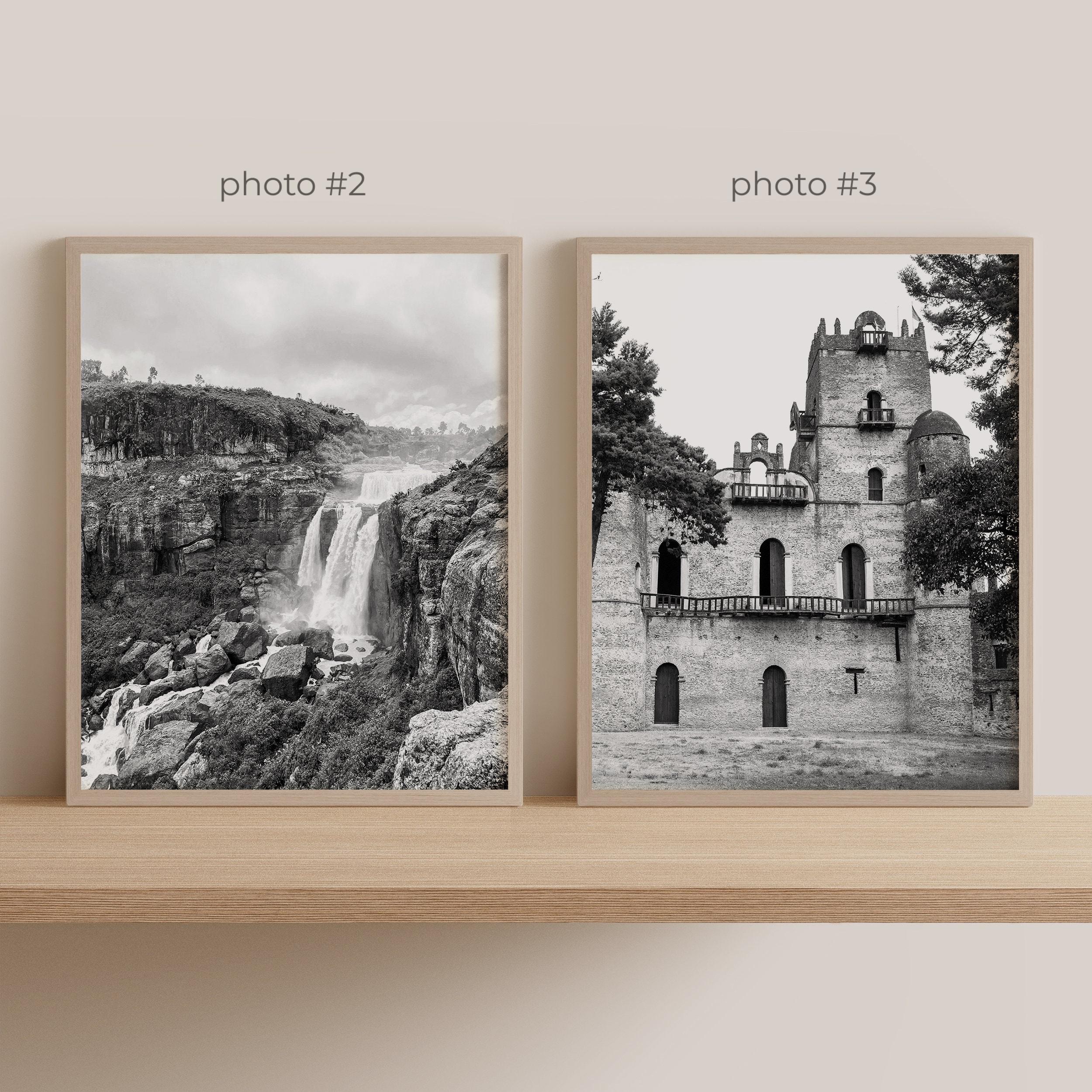 Ethiopia Gallery Wall Art - Set of 6, Ethiopia Black and White Photo ...