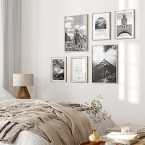Guatemala Gallery Wall Art - Set of 6, Guatemala Black and White Photo, Guatemala Posters, Guatemala Prints, South America image 3