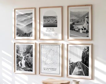 Schwarzwald Black Forest Gallery Wall Art - Set of 6, Schwarzwald Black Forest Photo, Schwarzwald Black Forest Posters Collection, Germany