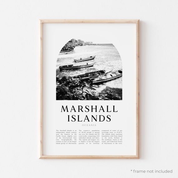 Marshall Islands Art Print Marshall Islands Poster Marshall - Etsy
