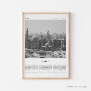 Impresión artística de El Cairo, póster de El Cairo, fotografía de El Cairo, arte mural de El Cairo, Egipto, impresión de viaje, póster vintage, arte bohemio / AF16